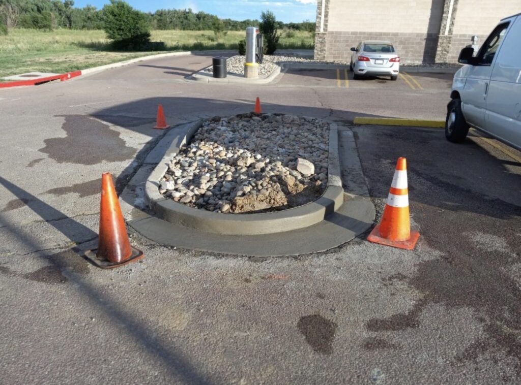 Concrete excavation and base repair  in Colorado Springs