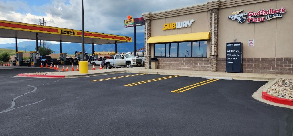 Asphalt paving and line striping for commercial property in Colorado Springs