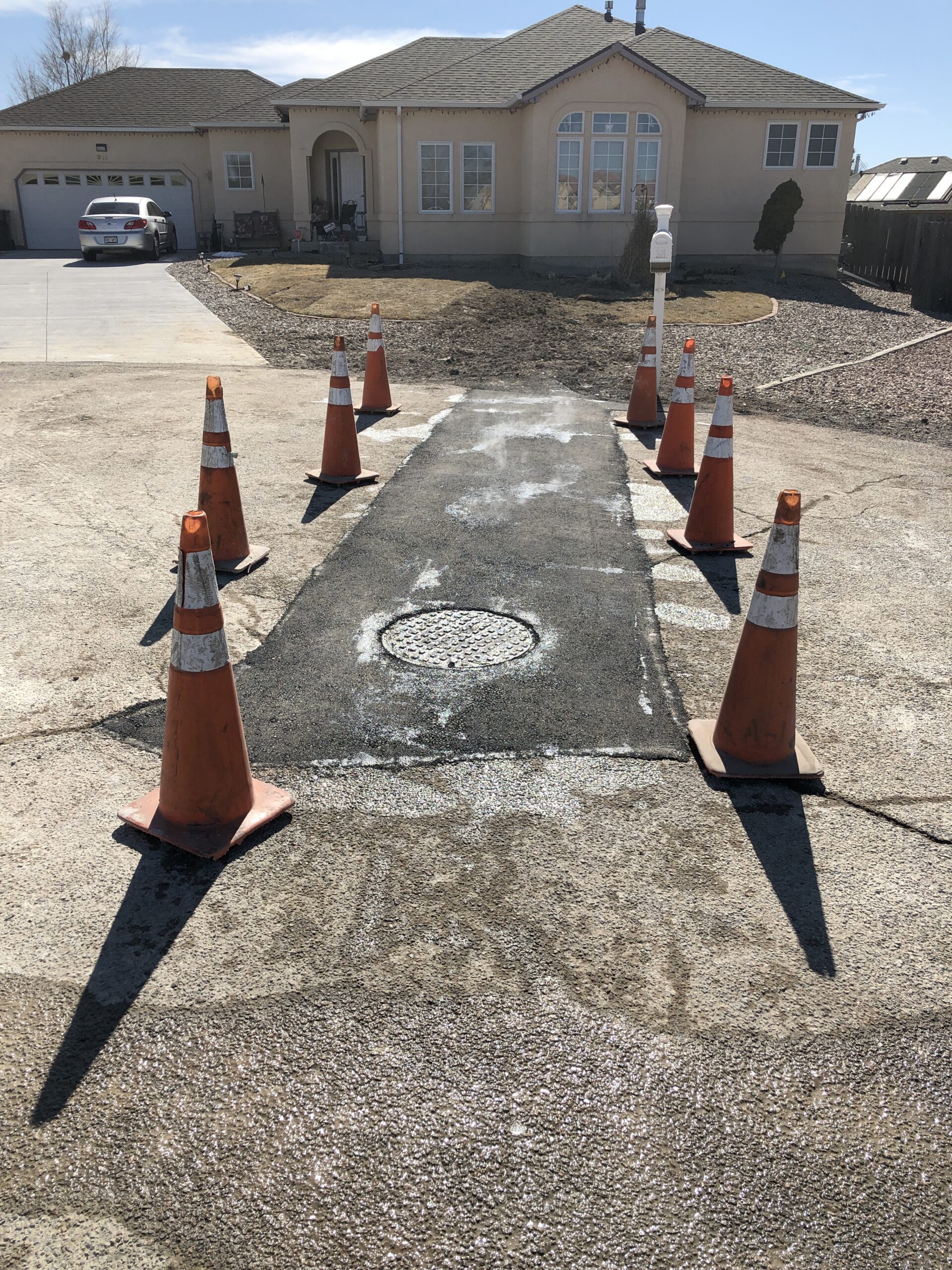 Parking lot marking Colorado Springs