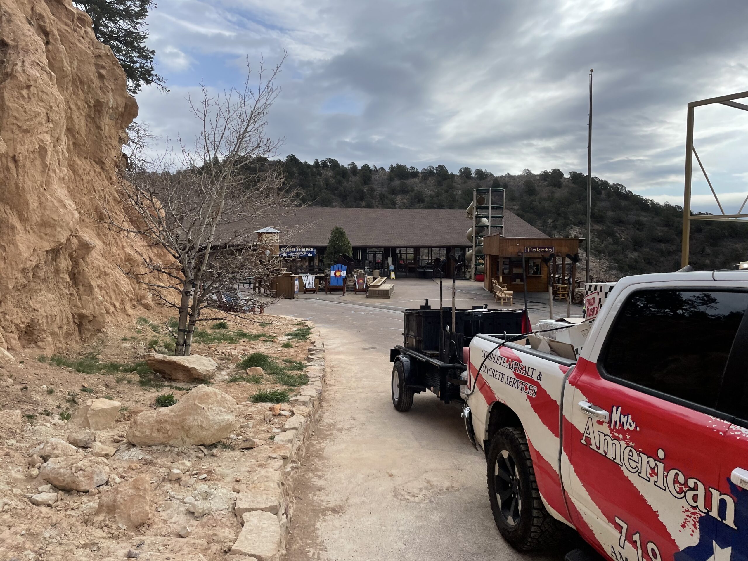 Asphalt paving crew Colorado Springs