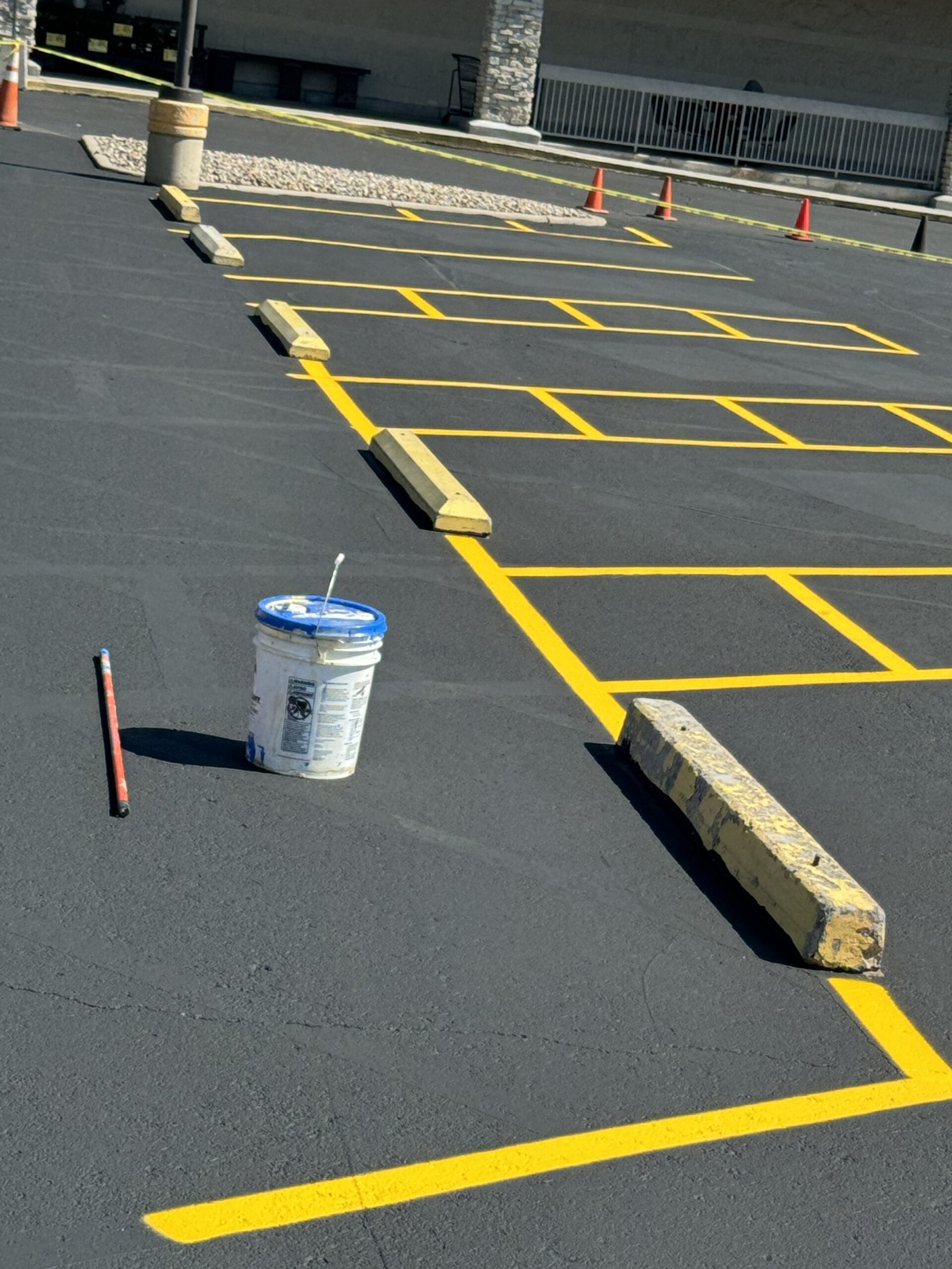 Completed commercial sealcoating and restripe Colorado Springs