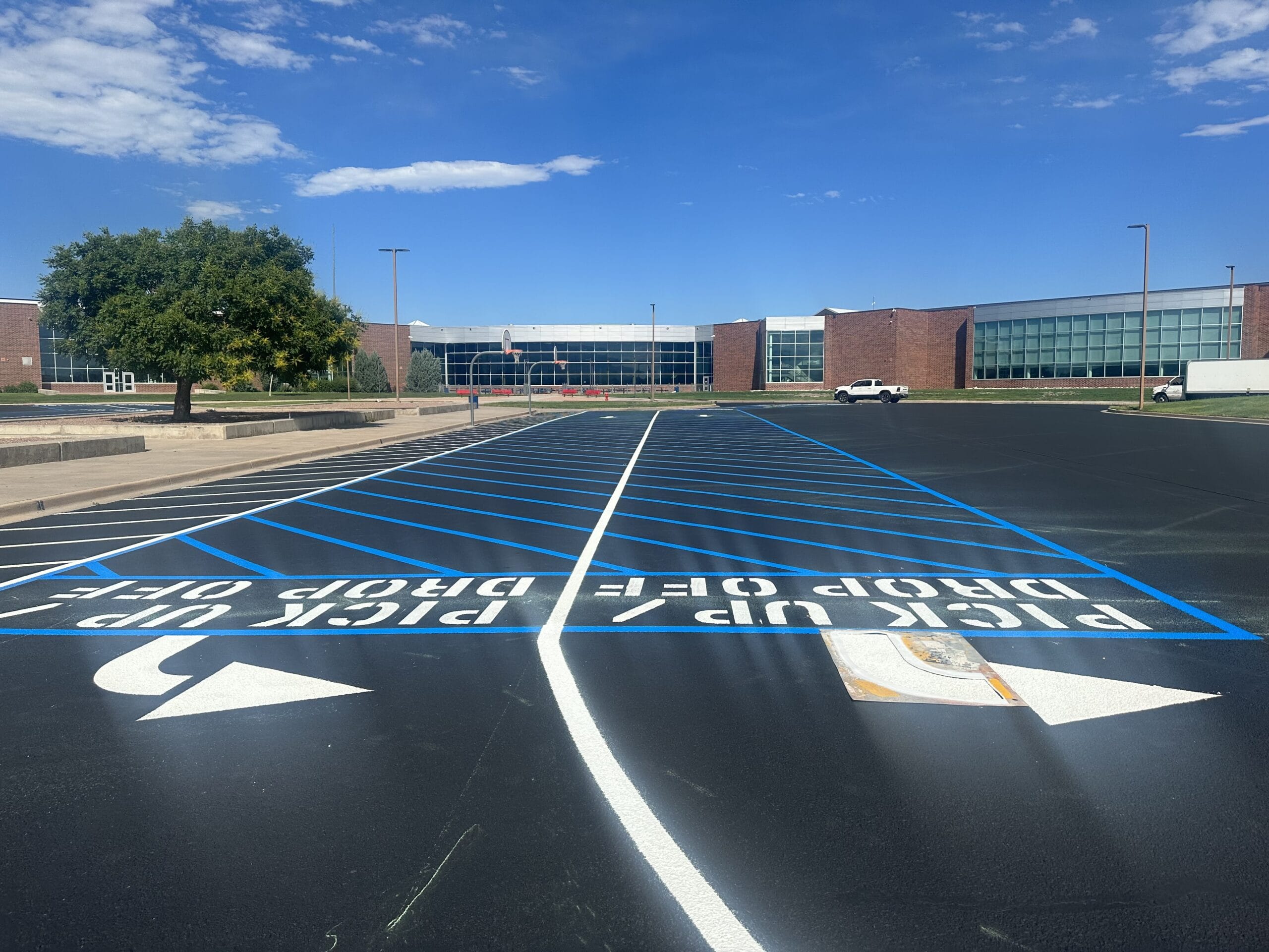 Church parking lot sealcoating Colorado Springs