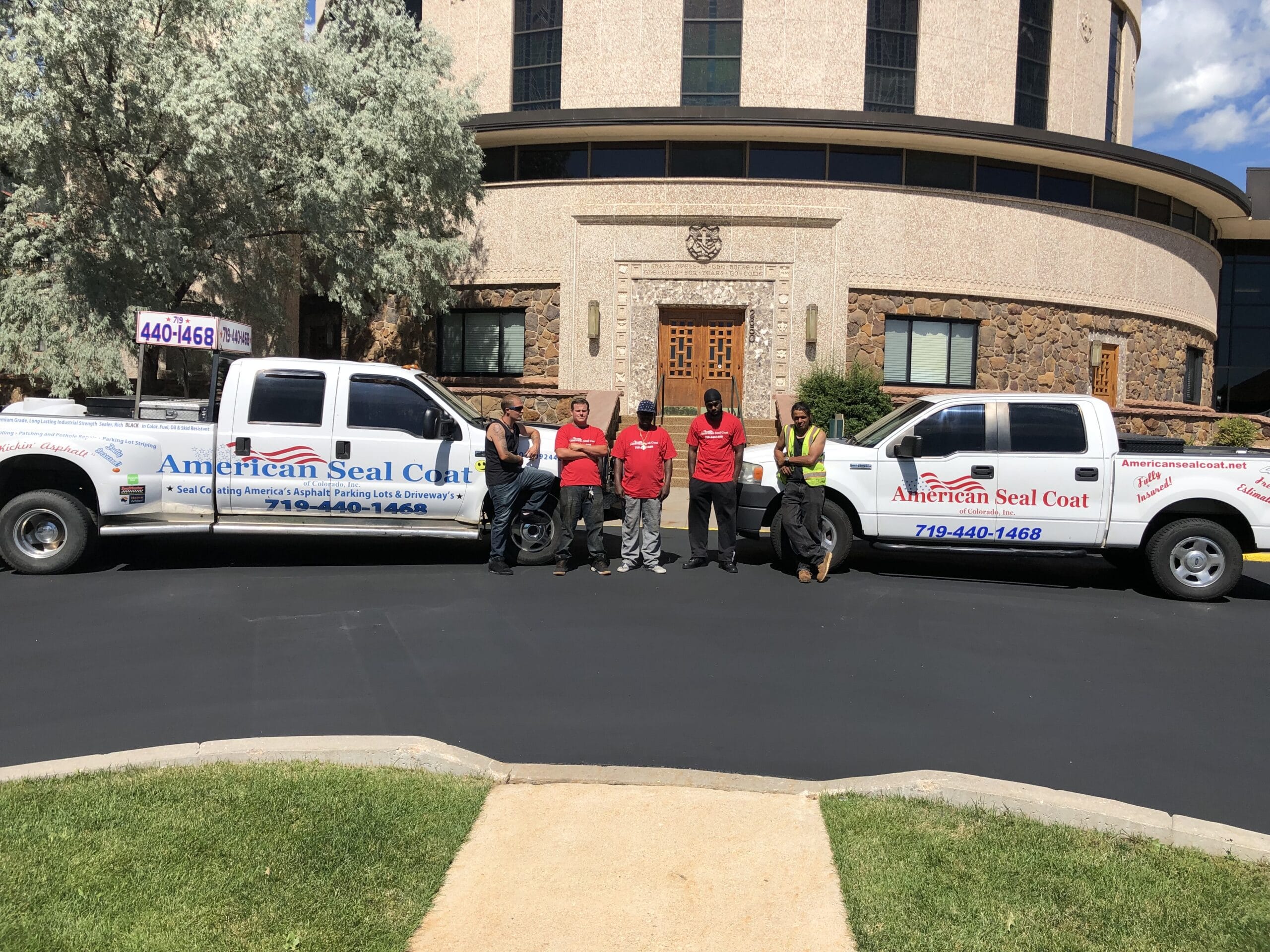 Clear Choice Paving crew — American SealCoat Colorado Springs