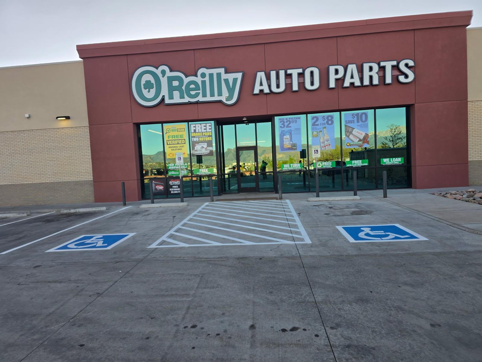 O Reilly parking lot Colorado Springs