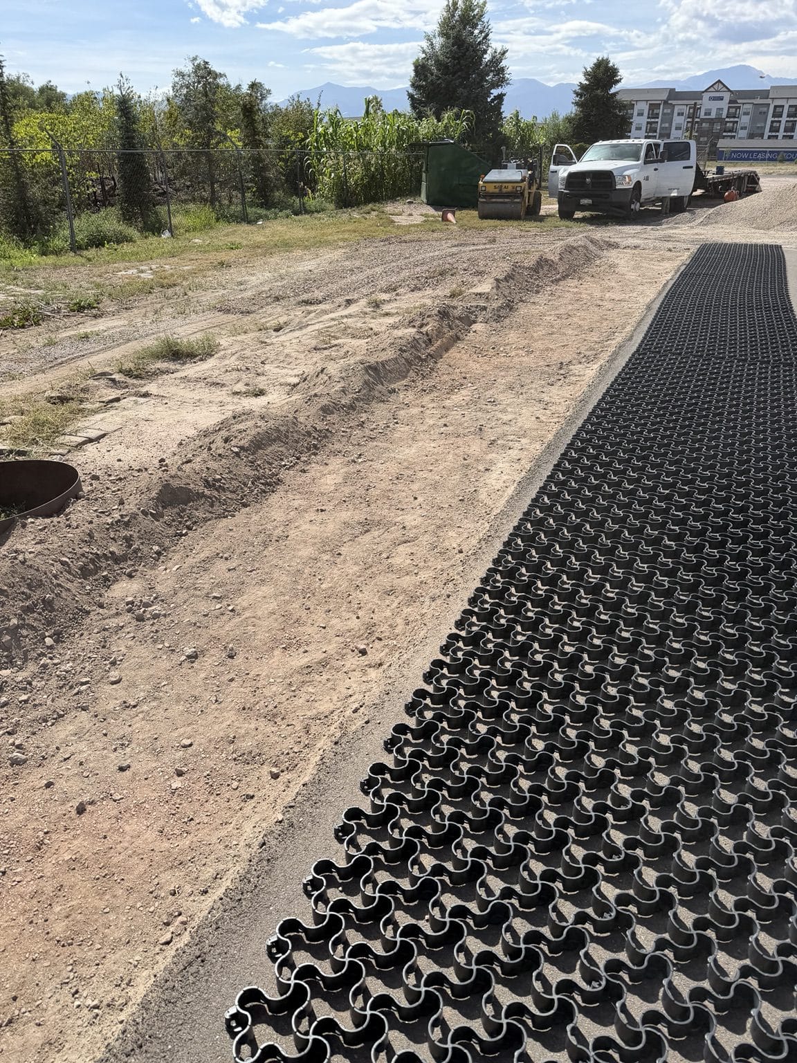 Tough Track installed beside the asphalt pavement edge at The CDL School